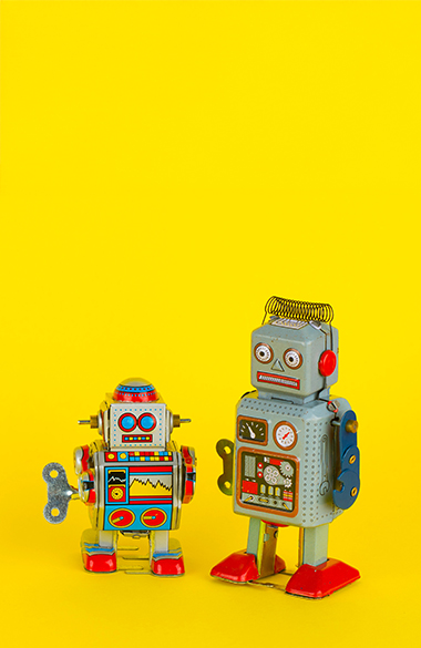 two toy robots